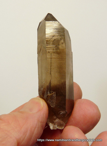 Smoky quartz crystal