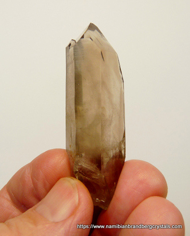 Gemmy smoky quartz crystal