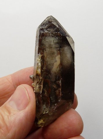 Smoky quartz crystal group