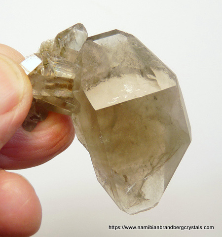 Smoky quartz crystal group