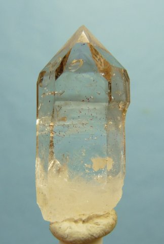 Semi-sceptre quartz crystal with interesting growth marks