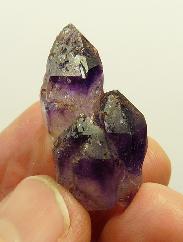 Amethyst quartz crystal group