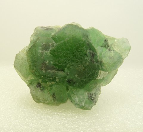 Green fluorite crystal group