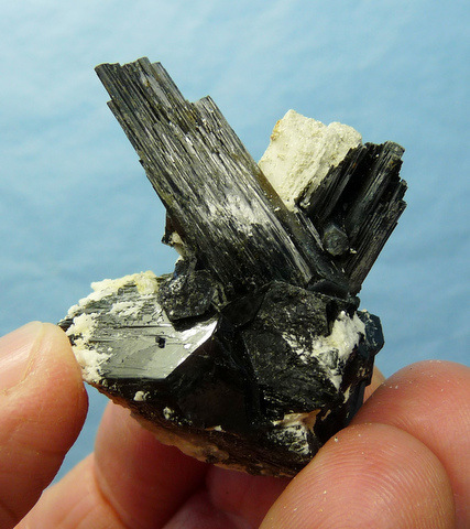 Schorl and feldspar crystal group