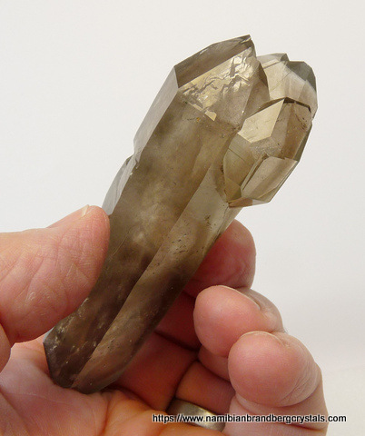 Lovely double terminated smoky quartz crystal