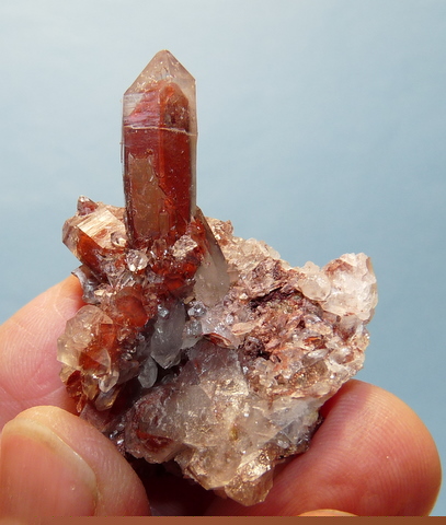 Phantom quartz crystal group on matrix