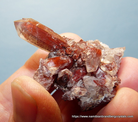 Phantom quartz crystal group on matrix