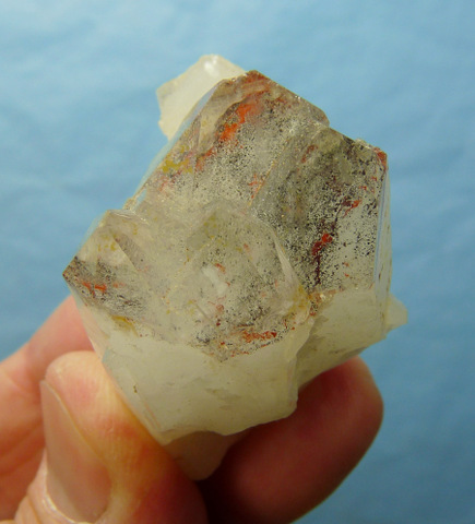Quarts crystal group with beautiful phantoms